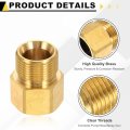 2pcs Pressure Washer Adapter M22 14mm Male To Female Quick Connect Fittings Brass Swivel With Sealant Tape For Power Washers