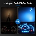 Glofe T5 37 74 2721 Led Bulbs 8000k Ice Blue With Twist Lock Socket Canbus Error Free Pc74 Pc37 882 12v Dashboard Instrument