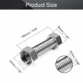 Mromax 1 Inch Faucet Hose Connector 304 Stainless Steel Plumbing Pipe Hot Water Heater Corrugated Connectors For Bathroom 4