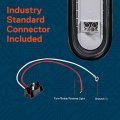 True Mods 2pc 6 White Oval Led Reverse Trailer Tail Light Kit Dot Fmvss 108 Sae 2 R Grommet Plug Included Ip67 Waterproof Back