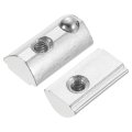 Roll-in Spring M4 T Nut Roll Ball Elastic Nuts For 3030 Series Aluminum Extrusion Profile Suitable With 8mm Groove Depth Pack 