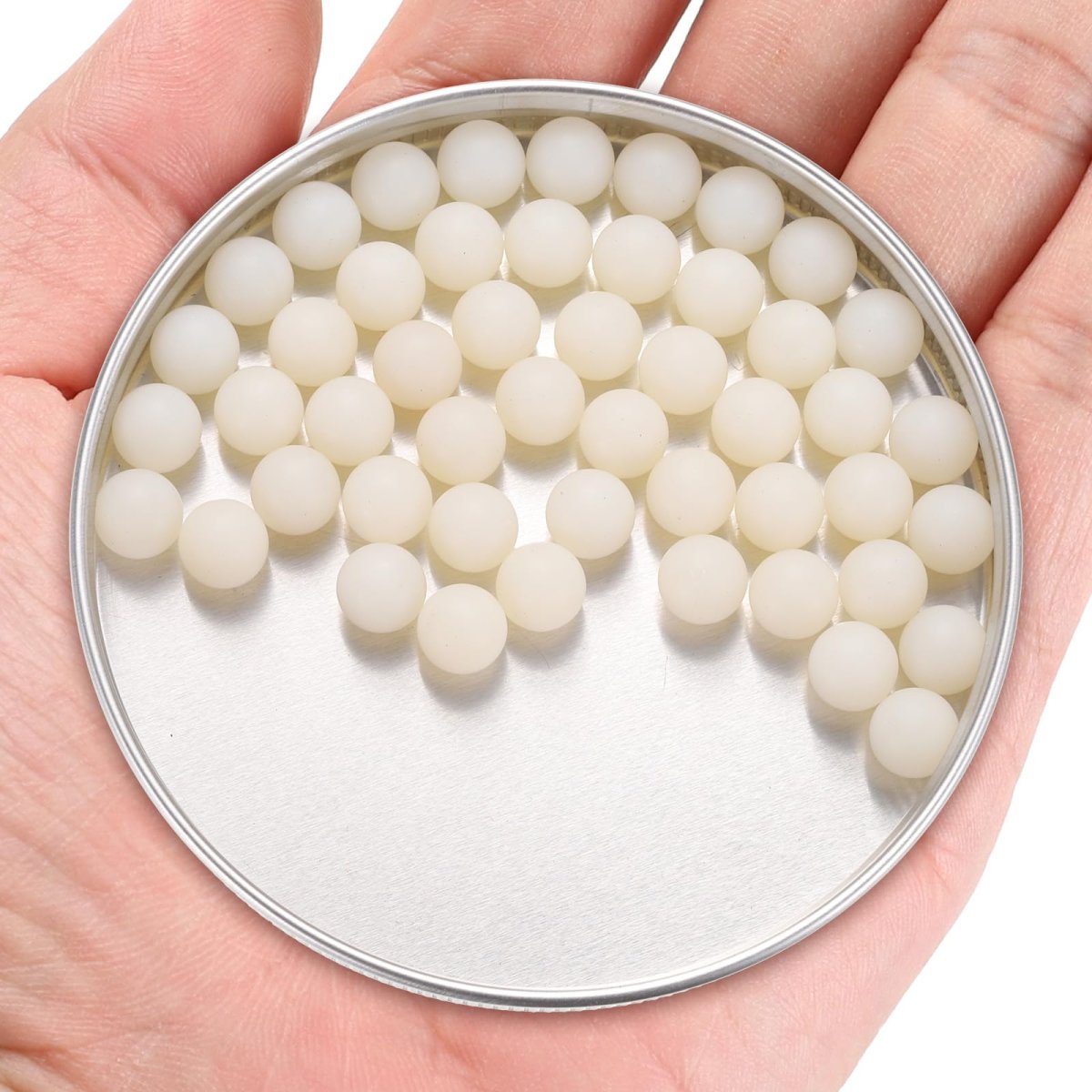 50pcs Nylon Bearing Balls 8mm Solid Plastic Precision Mini
