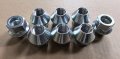 8pcs M14x1 50 Wheel Lug Nuts 611-979 For Dodge Ram 2500 3500 Srw Steel Wheels Charger Challenger And Durango Silver Alloy Hex