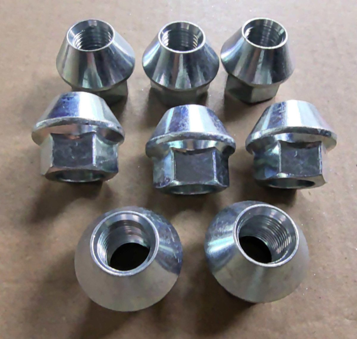 8pcs M14x1 50 Wheel Lug Nuts 611-979 For Dodge Ram 2500 3500 Srw Steel Wheels Charger Challenger And Durango Silver Alloy Hex