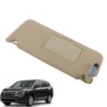 Driver Left Side Sunvisor Beige Replacement For Ridgeline 2018-2020 Pilot 2017-2021 With Light With Makeup Mirror 