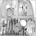 Auto Dynasty 4pcs Dual Led Drl Headlights Assembly And Signal Lamps Compatible With Dodge Ram 1500 2500 3500 Non-sport Model