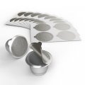 Aluminum Foils Lids For Reusable Nespresso Original Line Stainless Steel Coffee Pods Forine Machine 100pcs Original Capsules 