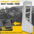 A-premium Front Driver Seat Panel Trim Compatible With Ford F-250 F-350 F-450 F-550 Super Duty 2008 2009 2010 Pickup Gray