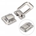 Uxcell Toggle Catch Lock 48mm Retro Decorative Silver Hasp W Screws For Suitcase Chest Trunk Latch Clasp Pack Of 5