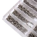 1000pcs Stainless Steel Assorted 1 6-6 0mm Tiny Screws Kit For Eyeglass Sun Glasses Watch Repair Tool