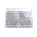 1000pcs Stainless Steel Assorted 1 6-6 0mm Tiny Screws Kit For Eyeglass Sun Glasses Watch Repair Tool 