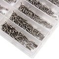 1000pcs Stainless Steel Assorted 1 6-6 0mm Tiny Screws Kit For Eyeglass Sun Glasses Watch Repair Tool