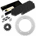 Caltric Black O-ring Drive Chain And Sprockets Kit Compatible With Suzuki Dr650se Dr 650se 1996-2017