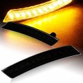 Eparts Full Led Fender Side Marker Light Turn Signal Lamp Assembly Replacement For 2007-2016 Mini Cooper Front Smoke Lens Amber 