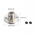 Uxcell Worm Geared Motor W Rigid Flange Shaft Coupling Dc 12v 15rpm H12xd10 6mm Id 2pcs
