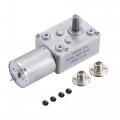 Uxcell Worm Geared Motor W Rigid Flange Shaft Coupling Dc 12v 15rpm H12xd10 6mm Id 2pcs