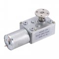 Uxcell Worm Geared Motor W Rigid Flange Shaft Coupling Dc 12v 15rpm H12xd10 6mm Id 2pcs