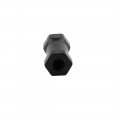 Aexit 3pcs Black Electrical Equipment M3 X 10mm Female Thread Hexagonal Aluminum Column For Quadcopter