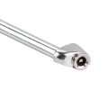 Qiilu Bayonet Style Inflator Gauge With 12 Hose And Air Chuck 10-90 Psi Heavy Duty Straight Head