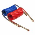 Grote 81-0015-h 15 Air Coiled Set W 12 Leads Brass Handle And Red Blue Glad Hands 
