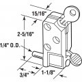 Prime-line U 9884 Diecast White Keyed Step-on Sliding Patio Door Lock Single Pack