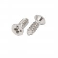 Uxcell M3 X 10mm Phillips Flat Head Self Tapping Screws Silver Tone 500pcs