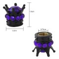 8 Pack Universal Chrome Crown Valve Stem Caps Bling Handmade Crystal Rhinestone Car Wheel Tires Rim Covers Aluminum Valves Tyre