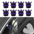 8 Pack Universal Chrome Crown Valve Stem Caps Bling Handmade Crystal Rhinestone Car Wheel Tires Rim Covers Aluminum Valves Tyre