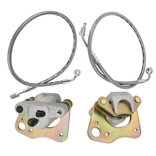 Front Brake Calipers And Hose Lines For Polaris Sportsman 400 450 500 570 700 800 Trail Blazer 330 Boss Scrambler Hawkeye 325