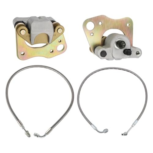 Front Brake Calipers And Hose Lines For Polaris Sportsman 400 450 500 570 700 800 Trail Blazer 330 Boss Scrambler Hawkeye 325