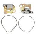 Front Brake Calipers And Hose Lines For Polaris Sportsman 400 450 500 570 700 800 Trail Blazer 330 Boss Scrambler Hawkeye 325