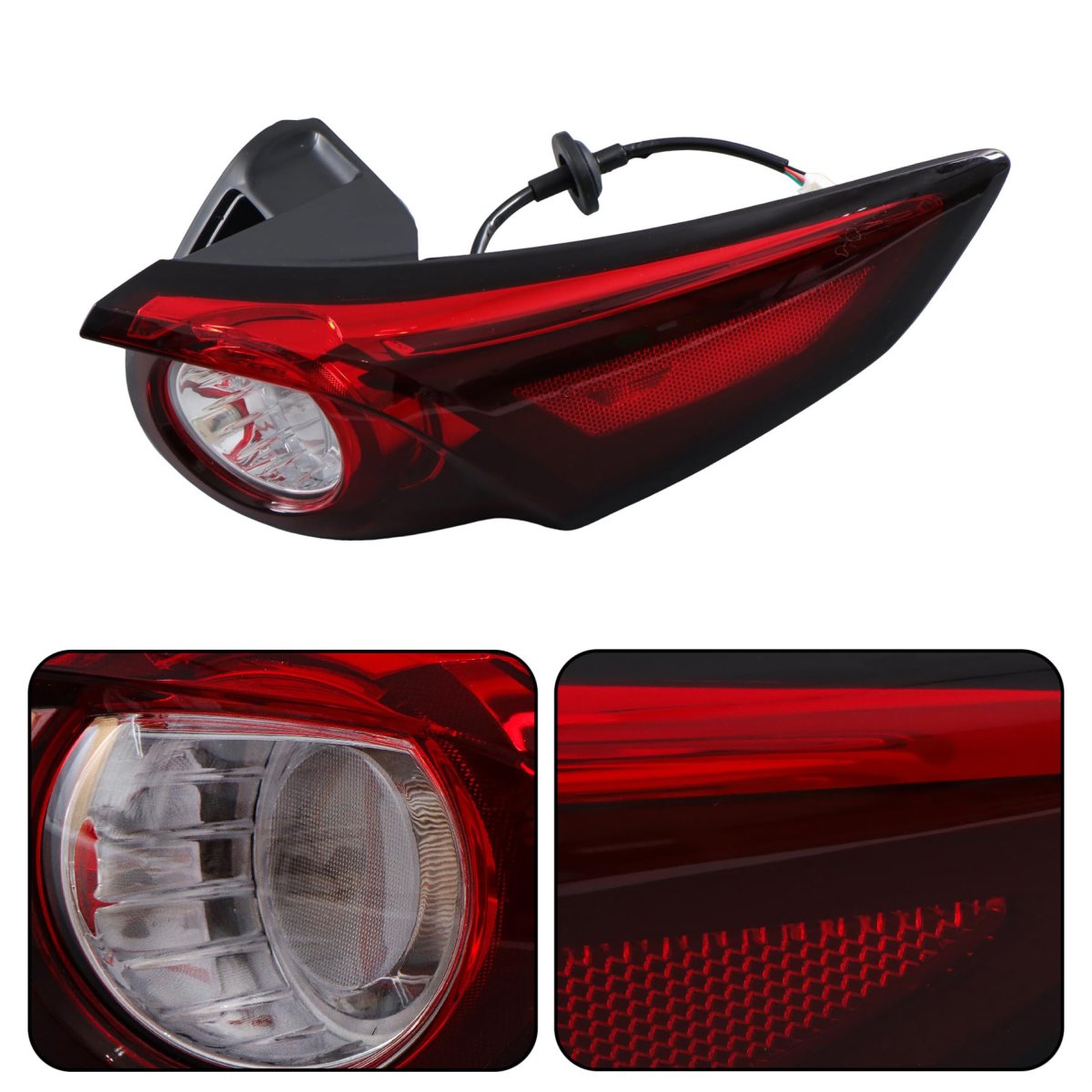 Right Side Outer Tail Light Replacement For Cx-9 2016 2017 2018 2019 2020 2021 2022 2023 Without Eyebrow Tk4951150