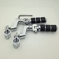 Hk Group Motorcycle Chrome Footrest Foot Pegs With 1 4 Clamps For Suzuki Vl1500 Vl800 Vz800 Vl125 Vl250 Vs1400 Vz1500 Intruder