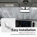 Funny Cow Car Windshield Sun Shade Cattle Auto Front Windowshield Heifer Sun Visor Universal Fit Sunshade Keep Vehicle Cool Uv