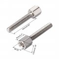 Uxcell 4 -40 5 16mm F M Brass Hex Standoff Spacer Screws Pcb Nickel Plated 100 Pcs