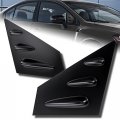 Eparts 2 Pieces Abs Black Front Side Window Scoop Vent Sun Shade Cover Fit For 2015-2018 Subaru Wrx Sti 