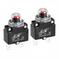 Uxcell Thermal Circuit Breakers 16a 125 250v Ac 32v Dc Push Button Reset Overload Protector Switch With Waterproof Cap 2 Pcs