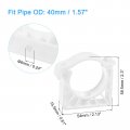 Uxcell 20pcs Ppr Water Pipe Clamps Plastic U Shaped Clips With Fixing Clip Fit For 40mm 1 57 Od Pipes And Tubing Hoses Support
