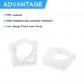 Uxcell 20pcs Ppr Water Pipe Clamps Plastic U Shaped Clips With Fixing Clip Fit For 40mm 1 57 Od Pipes And Tubing Hoses Support