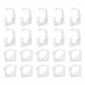 Uxcell 20pcs Ppr Water Pipe Clamps Plastic U Shaped Clips With Fixing Clip Fit For 40mm 1 57 Od Pipes And Tubing Hoses Support