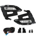 Fog Light Assemblies For Sentra 2020 2021 2022 Led Front Driver And Passenger Side Pair Clear Lens Replacement 622566lb0b 