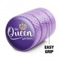The Queen Is Here Crown Royalty Tire Rim Wheel Aluminum Valve Stem Caps