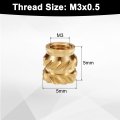 50pcs M3 Threaded Inserts Brass Heat Set M3x5mm Od 5mm Knurled Insert Nuts 3d Printing Female