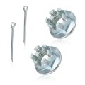 Front Axle Nut And Pin Set For Honda Atv Foreman 400 450 500 Rancher 350 420 Rincon 650 680 Rubicon Fourtrax 300 90305-hm5-a80 