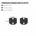 Cherocar Door Lock Cover Arm Protection Stopper Buckle Cap Anti-rust Interior Accessories Compatible For Ford 2015-2022 Carbon