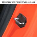 Cherocar Door Lock Cover Arm Protection Stopper Buckle Cap Anti-rust Interior Accessories Compatible For Ford 2015-2022 Carbon