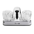 Dura Faucet Df-pl720a-cp Rv Lavatory With Shower Hose Diverter Chrome Finish Clear Crystal Acrylic Knobs Bathroom For All Rvs 