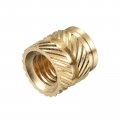 Uxcell Knurled Insert Nuts 120pcs M4 X 6mm L Od 3d Printing Brass Female Threadeds Heat Set Insert Embedment Nut