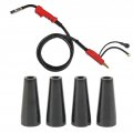 4pcs Flux Core Gasless Nozzle Self Protection Welding Parts 100l Mig Welder Accessories Ideal For Ensures