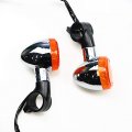 Chrome Amber Motorcycle Front Turn Signal Indicator Light Lamp For Honda Magna 250 750 Shadow 400 Steed Vlx400 Vlx600 1100 Dlx